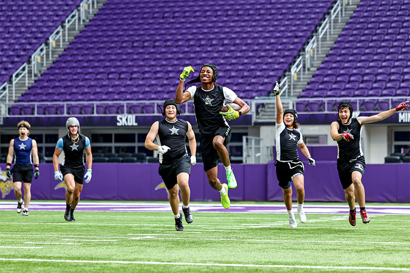 Athletes on Field